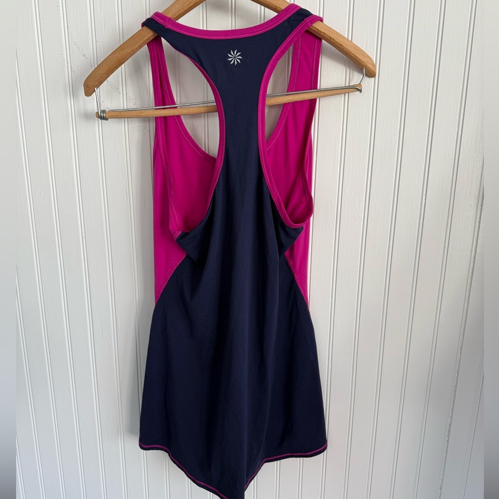 Athleta Pink Tank Top XXS Racerback - Picture 2 of 3